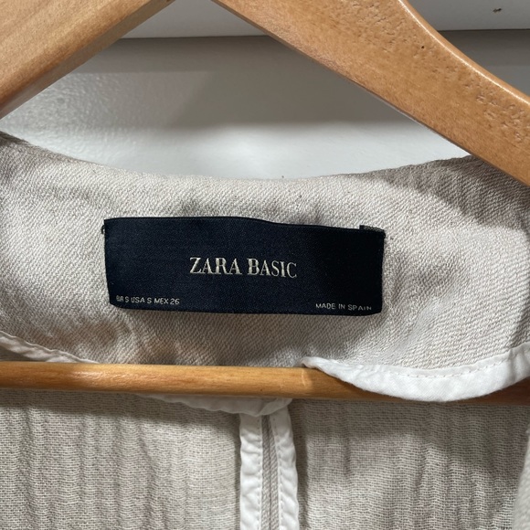 Zara basic linen jacket - Picture 4 of 4
